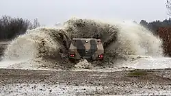 AMPV at speed during a mobility demonstration