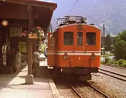 The original rolling stock at Diablerets in 1979
