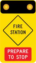 (W5-V122) Fire Station (Prepare to Stop) (used in Victoria)