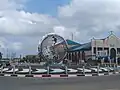 Roundabout at Wellington Bassey Road