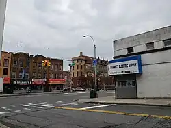 a view of Hillside Ave and 164 st.