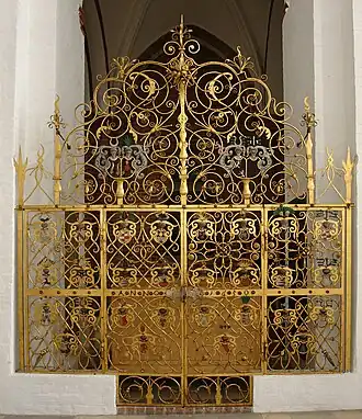 Door in Aarhus Cathedral.