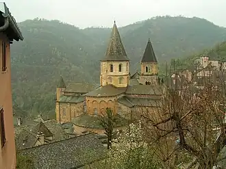 The Abbey of Saint Foy, Conques, France, was one of many such abbeys to be built along the pilgrimage Way of St James that led to Santiago de Compostela.