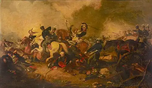 Marshal Blucher at the Battle of Ligny, 1815
