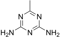 Kekulé, skeletal formula of acetoguanamine