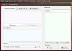 An application window with 2 horizontally oriented panes on the left and 1 vertically oriented pane on the right