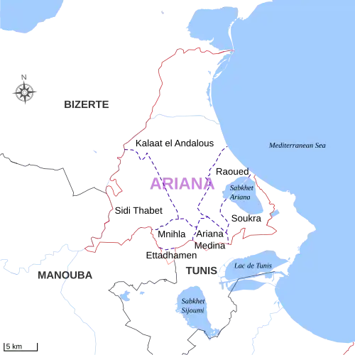 Subdivisions of Ariana Governorate