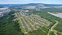 View from the town of Valerianovsk