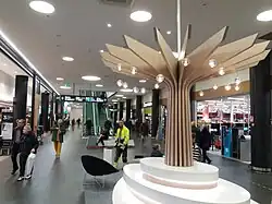 The floor M features grocery stores.