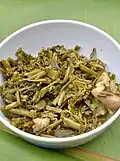Hoh-pa chae lue-ueh: stir-fried, pickled mustard greens