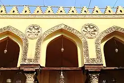 Detail of the keel arches and stucco decoration