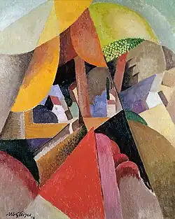 Albert Gleizes, 1914, Paysage avec un arbre (Landscape with Tree), oil on canvas, 100 x 81&nbsp;cm, private collection