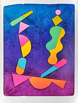 Swing, lithograph 70 x 54 cm, 1995