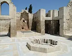 Remains of the hammam at the Citadel of Aleppo, Syria (c. 1200)