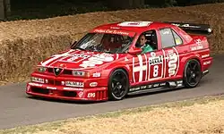 Alfa Romeo 155 V6 Ti, the 1993 DTM season winner with Nicola Larini, at the 2010 Goodwood Festival of Speed.