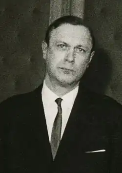 A photograph of Alfred Hilbe in 1974.