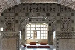 Second Courtyard Mirror Palace Amer Fort.