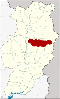 District location in Nan province