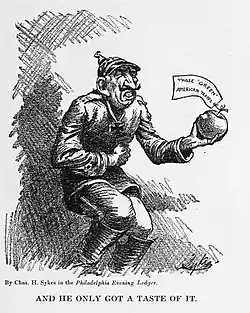 "And He Only Got a Taste of It". Commentary on German reaction to American troops in World War I