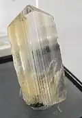 Anglesite crystal from Touissit District, Morocco (size: 2.8 × 1.6 × 0.5 cm)