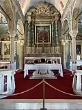 Inside the Agios Georgios Catholic Church