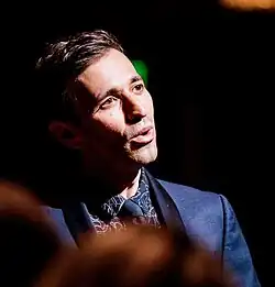 Anthony Roth Costanzo singing at an event for Cincinnati Opera in June 2018.