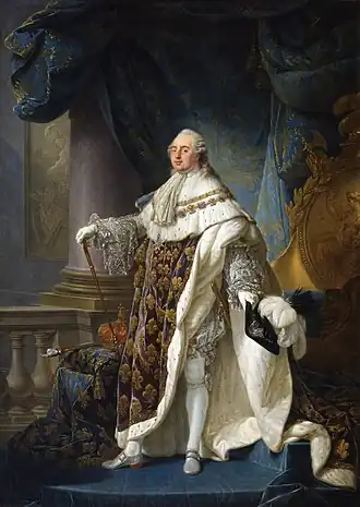 Full body painting of Louis XVI