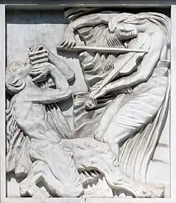Antoine Bourdelle, 1910–12, La Musique, bas-relief, Théâtre des Champs-Élysées, Paris