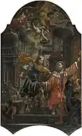 Anton Stevens, Martyrdom of St. Wenceslas from 1666, Bělá pod Bezdězem, the Church of St. Wenceslas