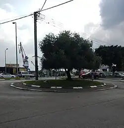 Roundabout in Haifa, Israel