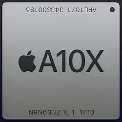 Apple A10X with on-die M10 motion co-processor