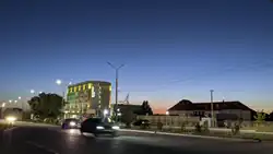 Archa-Beshik at night.