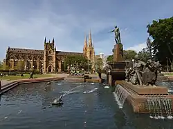Archibald Fountain and St Mary's Cathedral