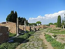 View of the archaeological site