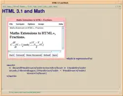 HTML3.1 and math