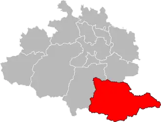Situation of the canton of Haute-Ariège in the department of Ariège
