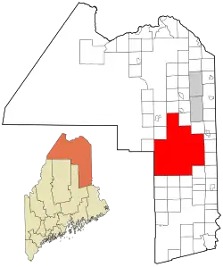 Location of Central Aroostook, Maine