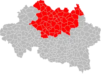 Location within the department Allier