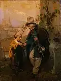 120. Domenico Induno, L'artista nomade (La questua), 1870-1872