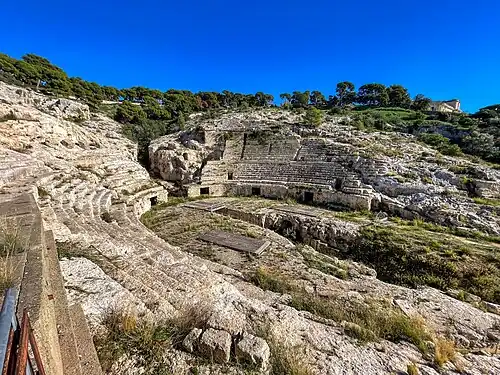 Is Centu Scalas ("a hundred steps"), the Roman amphitheatre of Cagliari