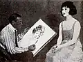 Penrhyn sketching Betty Compson