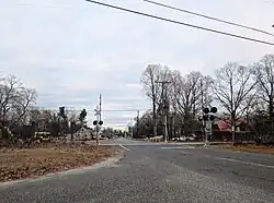 Northbound Elwood Road (CR 623) in Elwood