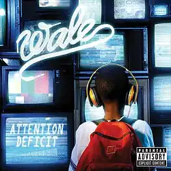 The cover consists of a young boy with a red backpack and yellow headphones looking at a bunch of television screens. The artist's logo appears on the top left corner and the album title is on a TV screen in the bottom left corner.