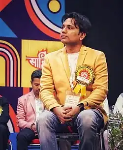 Atul at the Sahitya Academy Award ceremony in 2024