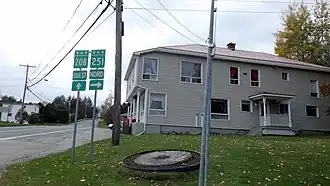 Junction of Route 208 with Route 251 in Martinville.