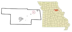 Location of Farber, Missouri