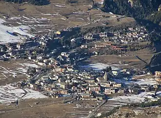 Aussois seen from La Norma ski resort in February 2011.