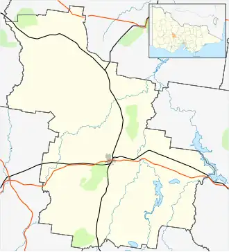 Moolort is located in Shire of Central Goldfields