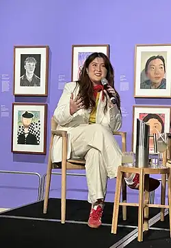 Whitney Duan speaking at the Art Gallery of NSW, 2025