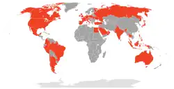 Map of Global Availability of Google Play Newsstand